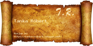 Tanka Róbert névjegykártya
